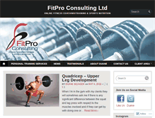 Tablet Screenshot of fitpro-consulting.com